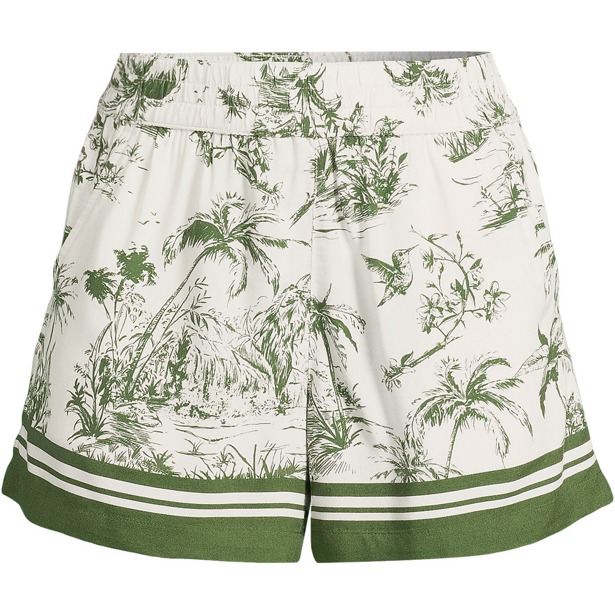 Women's Rayon High Rise 5" Pull On Shorts - Set Bottom | Lands' End (US)
