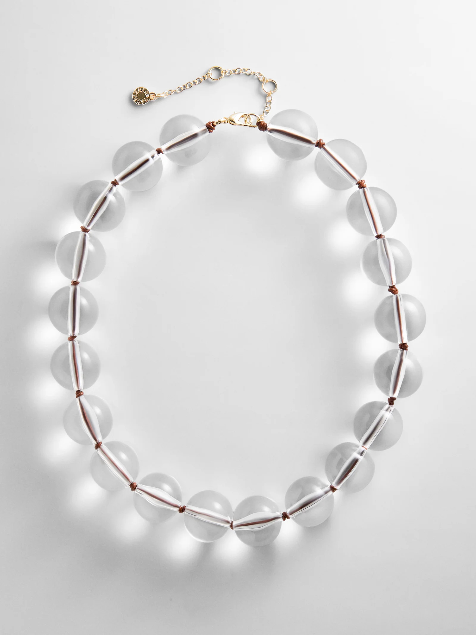 Jane Beaded Necklace - Clear/Brown | BaubleBar