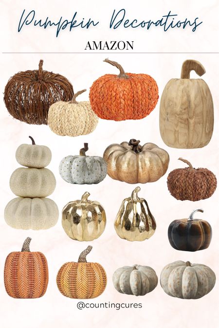 Make your home feel warm and festive for fall with these pumpkin decors from Amazon!
#falldecor #homeinspo #warmaesthetic #modernhome

#LTKstyletip #LTKFind #LTKSeasonal