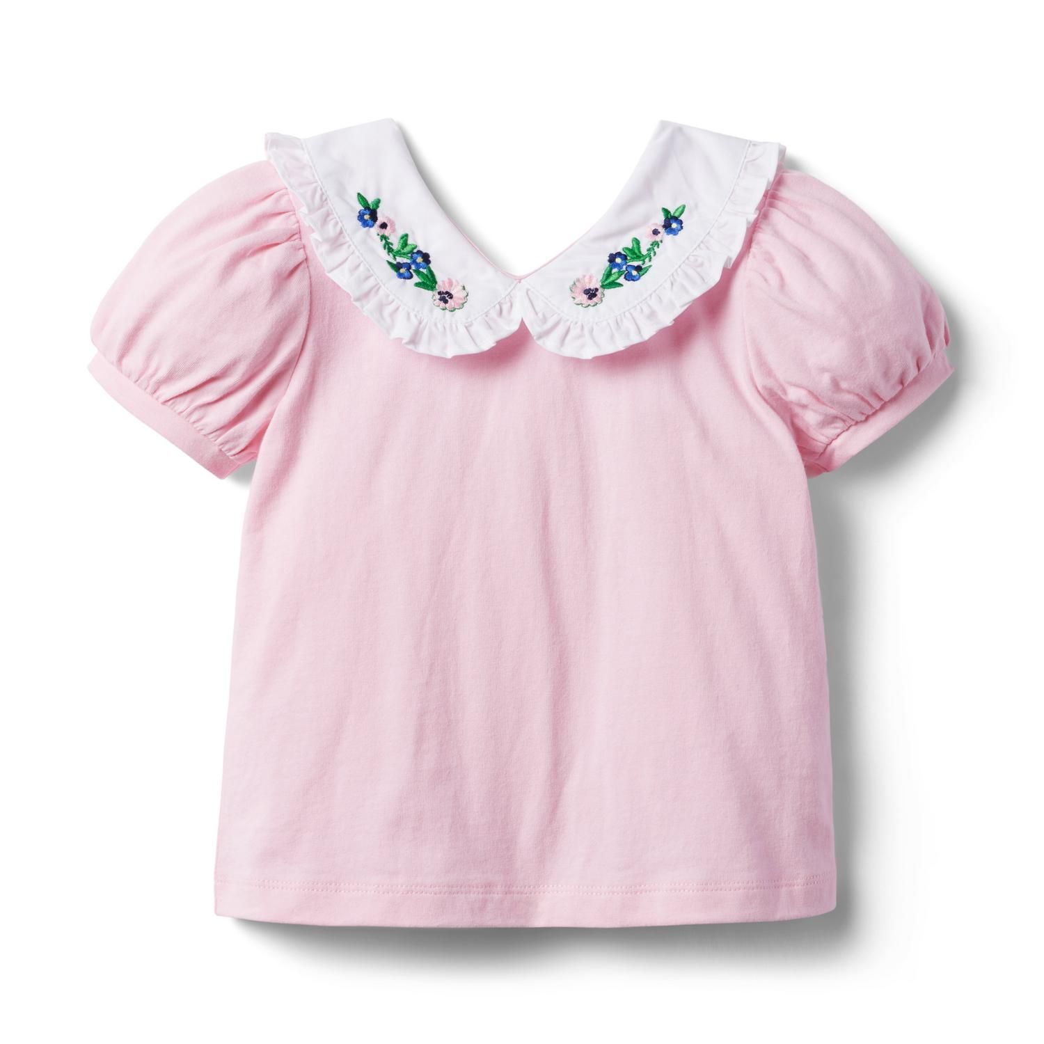 Embroidered Floral Jersey Top | Janie and Jack