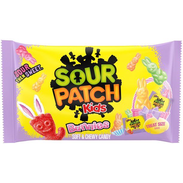 SOUR PATCH KIDS Bunnies Easter Candy, 18 - 0.5 oz. Snack Packs - Walmart.com | Walmart (US)