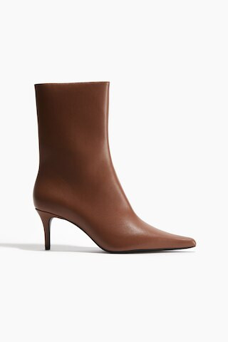 H & M - Heeled Ankle Boots - Beige | H&M (US + CA)