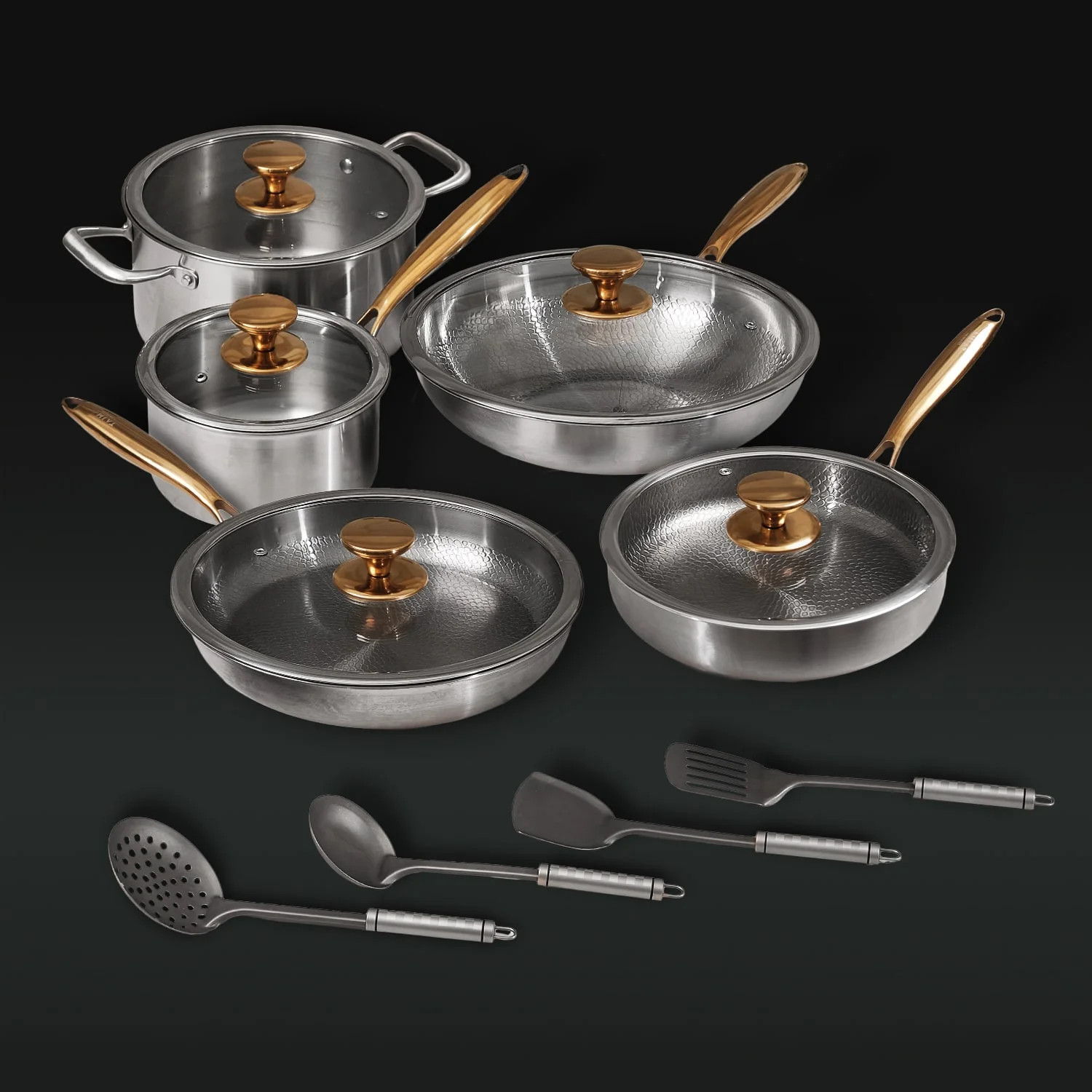 Complete Signature Titanium Cookware Set (14 Piece) | Taima Titanium