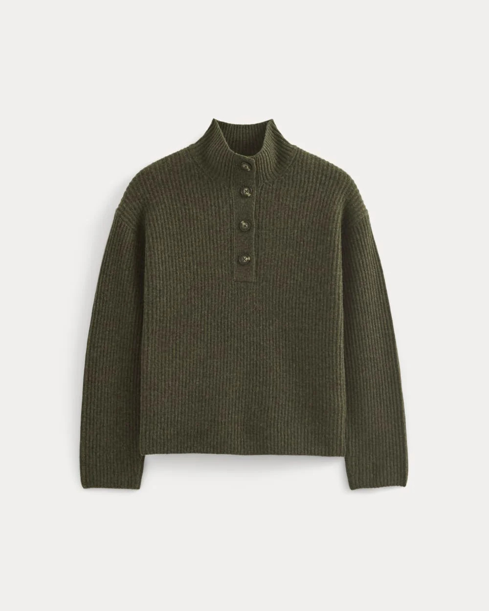 The Cocoon Henley in Wool Cashmere | Heather Beech | Everlane