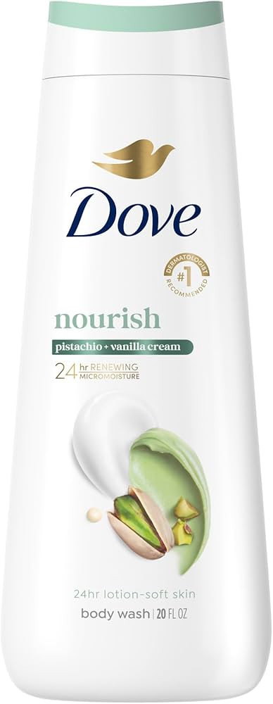 Dove Hydrating Body Wash for Women Pistachio & Vanilla Cream for Hydrated & Repaired Skin 20 fl o... | Amazon (US)