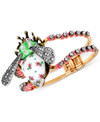Click for more info about Betsey Johnson Gold-Tone Bee and Crystal Two-Row Hinge Bracelet
