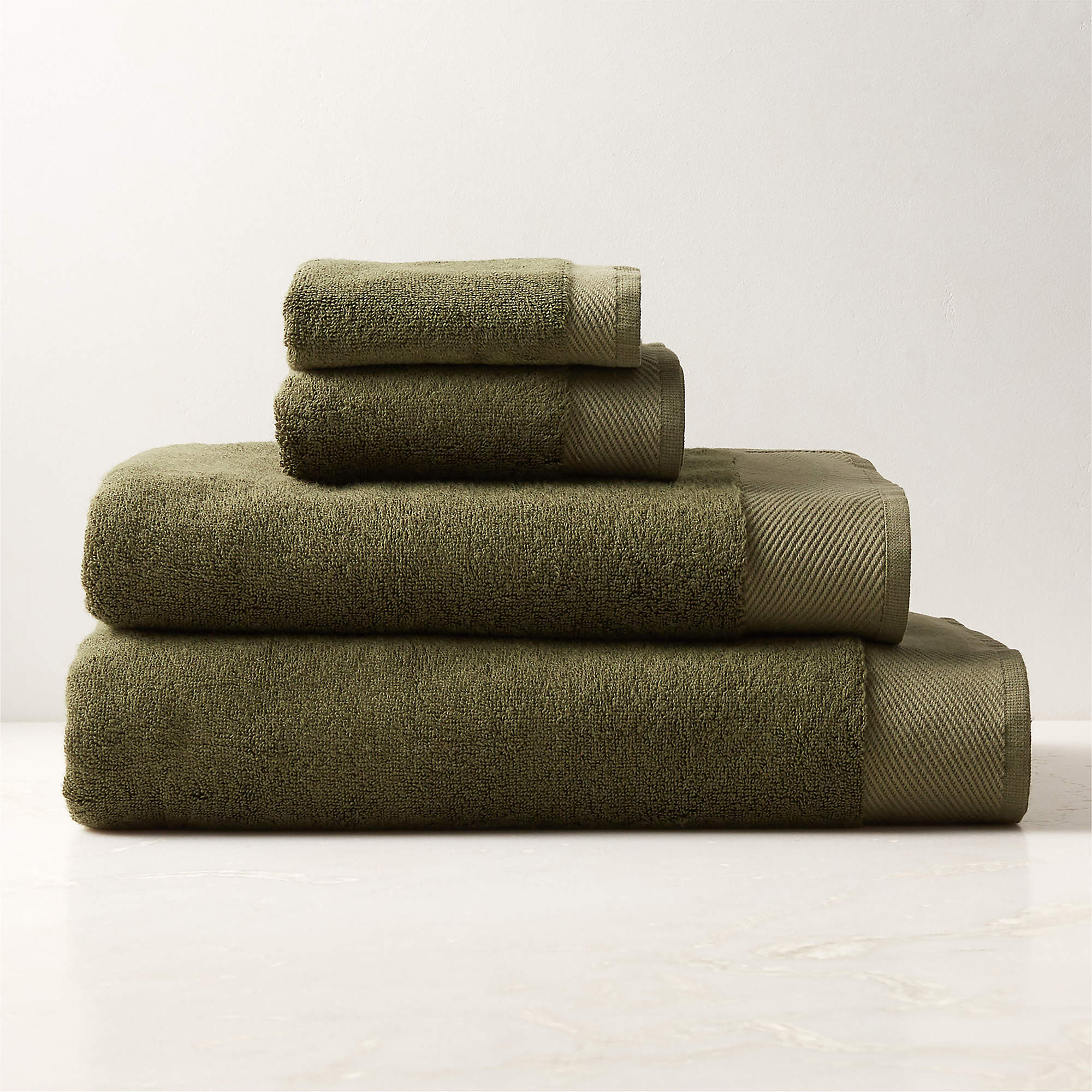 Arlow Tencel Green Bath Towel + Reviews | CB2 | CB2