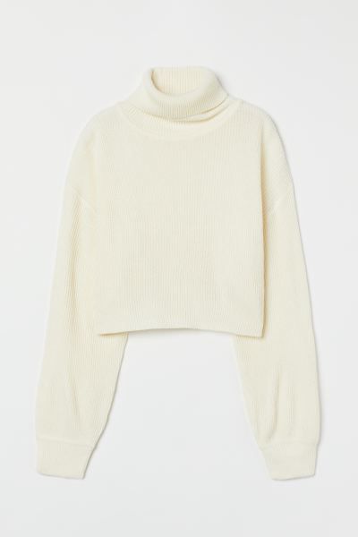 Cropped polo-neck jumper | H&M (UK, MY, IN, SG, PH, TW, HK)