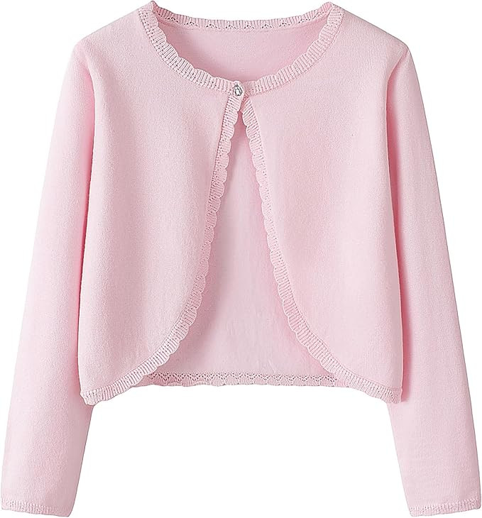 Yekaty Kids Girls Cardigan Long Sleeve Button Toddler Cardigan Knit Sweater | Amazon (US)