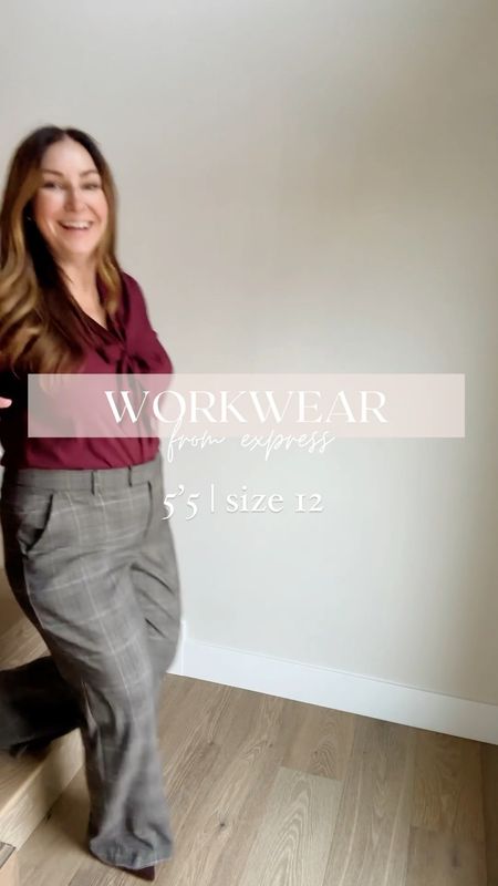 Fall workwear from express 

Wearing L in tops and dresses, 14R in pants, size up if inbetween but these are a little big. 

Workwear, plaid pants, business casual, sweater dress 

#expresspartner #expressyou 

#LTKSeasonal #LTKmidsize #LTKworkwear