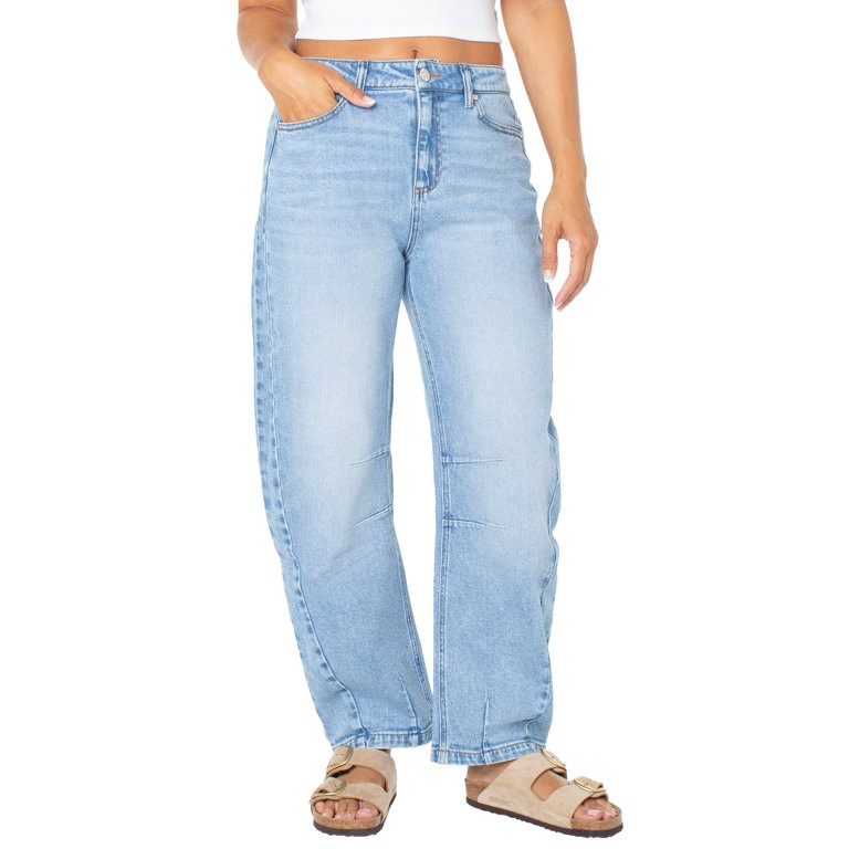 Celebrity Pink Juniors Barrel Leg Jeans | Walmart (US)