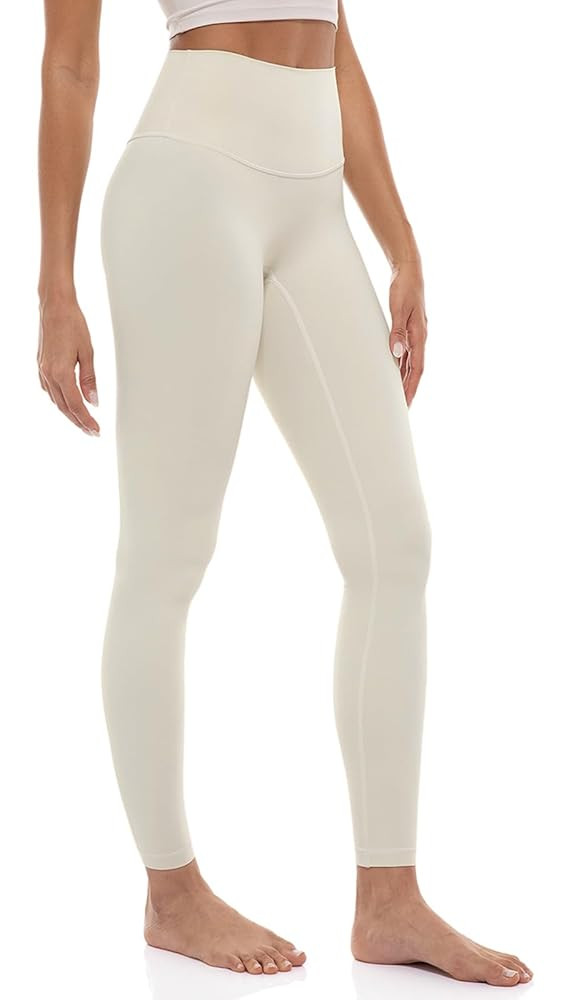 Ukaste Women's Studio Essential Yoga Leggings 25"/ 28" - Soft Stretch Workout Active Tights Pants | Amazon (US)