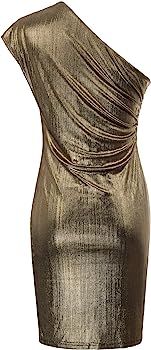 Amazon.com: GRACE KARIN Womens Elegant Cocktail Dress Off Shoulder Evening Party Mini Dress Bronze X | Amazon (US)