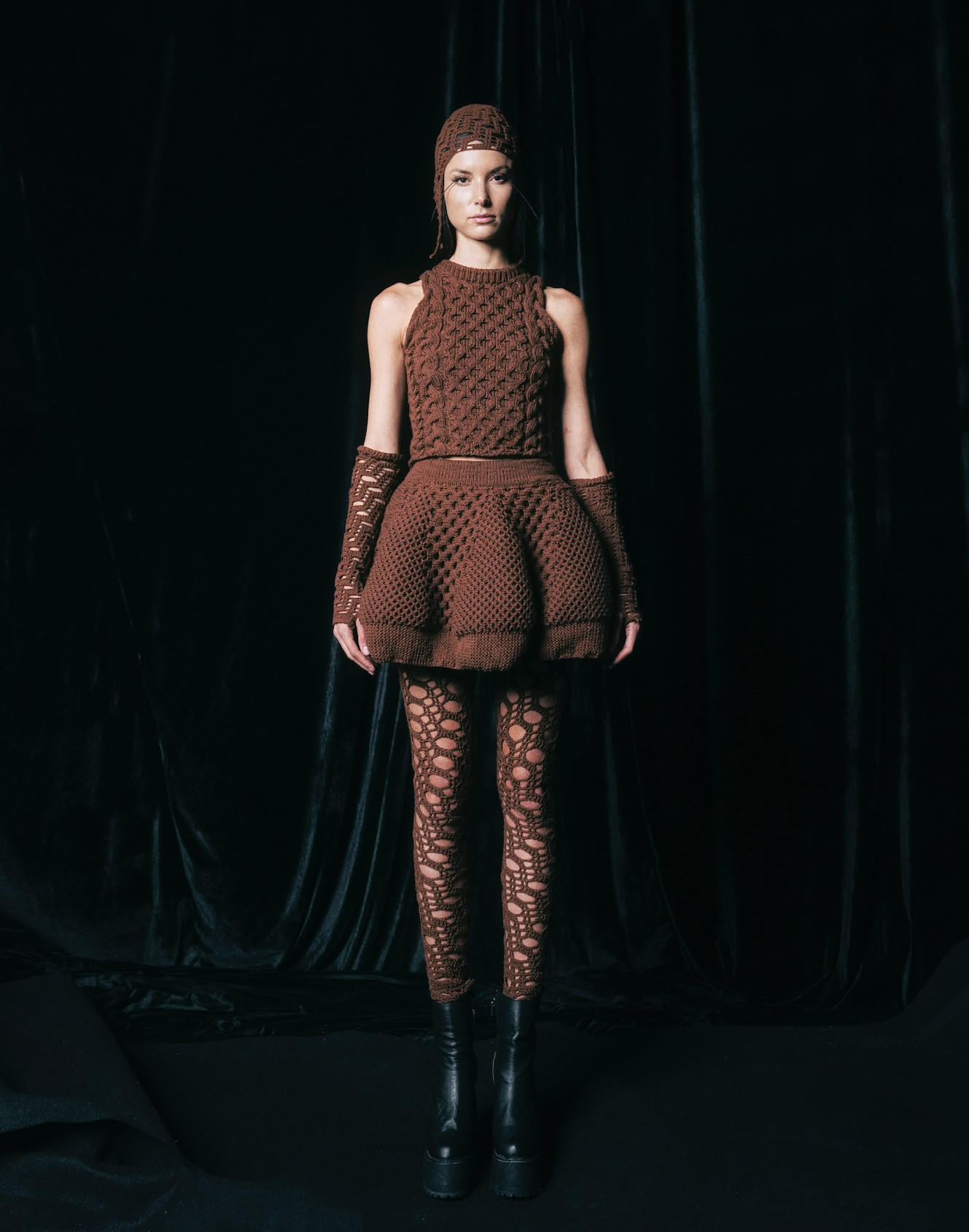 This is the top I was trying to find in Colombia: Cubel’s Top Halter Canasto in brown—hand-knit with a basket-inspired texture drawn from the Colombian countryside. The runway styling is dramatic, but I’d wear the top with high-waisted black trousers or a simple midi skirt. It’s COP 870,000 (about $275 USD at recent mid-market rates). Saving the exact piece here for my Colombia shopping series. 

 #ColombiaShopping #ColombianDesign #Cubel #HandKnit #BrownTop #TravelStyle #AleyTravels #LTKootd #LTKTravel #LTKootd #LTKTravel