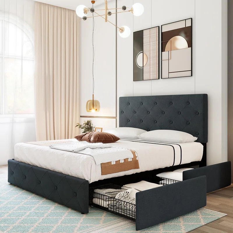 Lanre Upholstered Storage Bed | Wayfair North America