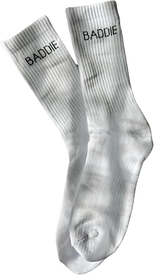 Unisex Black and White Modern Graphic Baddie Socks | Amazon (US)