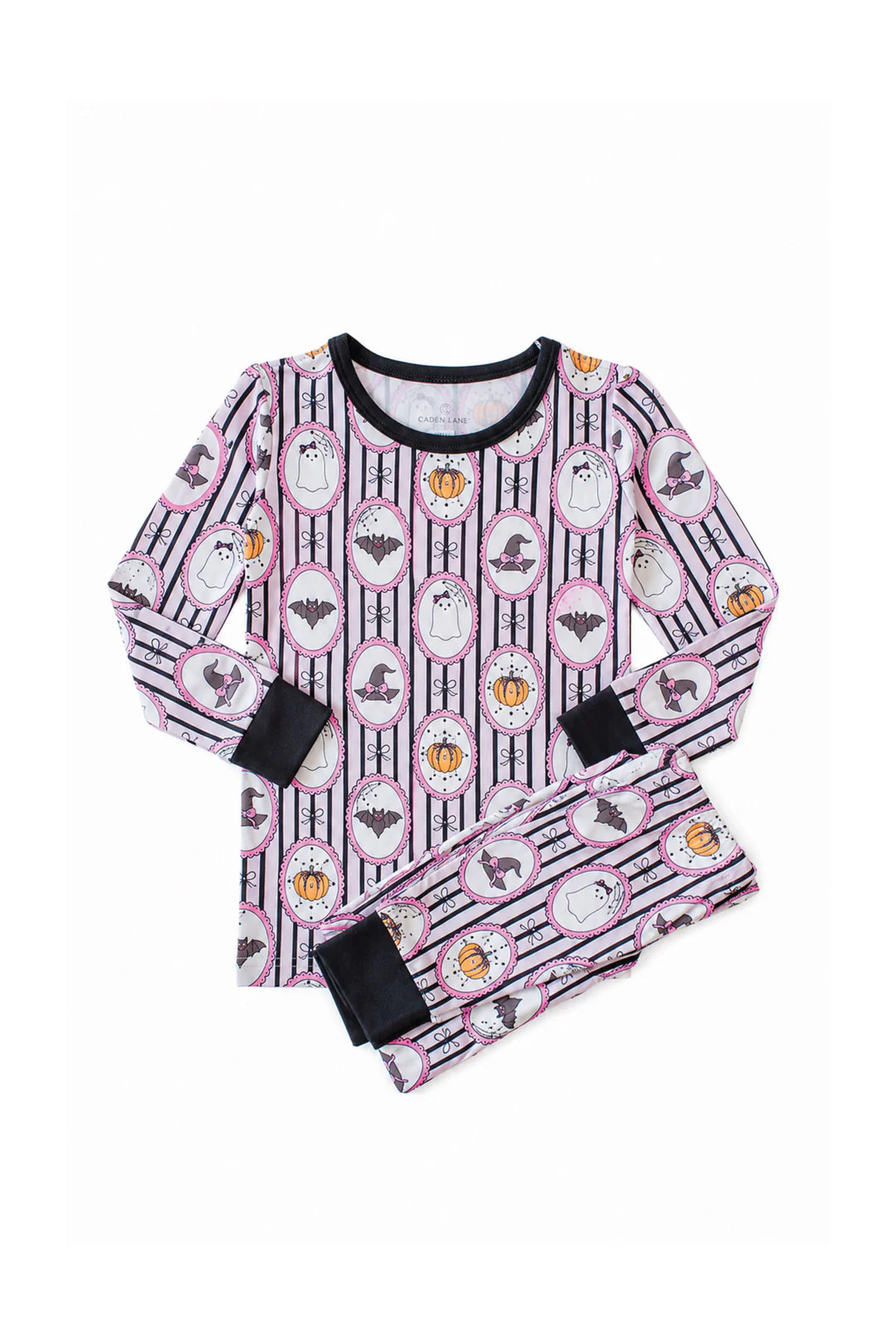 Halloween Glow-in-the-Dark Two-Piece Bamboo Pajama Set | Galloween | Caden Lane