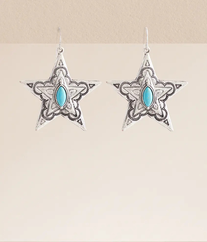 Turquoise Western Star Drop Earring | Buckle