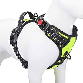 PHOEPET No Pull Dog Harness Medium Reflective Front Clip Vest with Handle,Adjustable 2 Metal Ring... | Amazon (US)