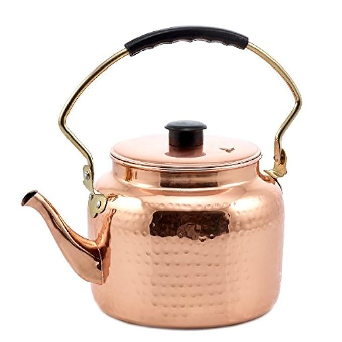 Old Dutch International 875 2 Qt. Hammered Copper Tea Kettle, 2 Quart | Amazon (US)