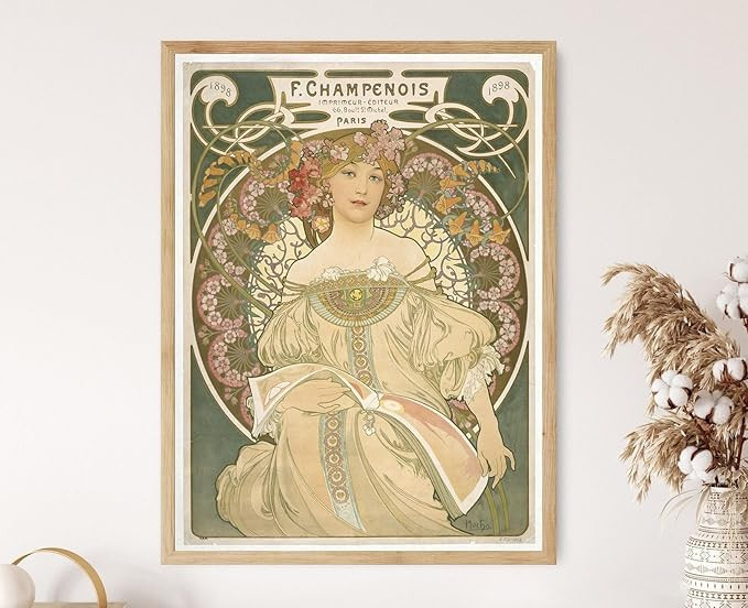 momima F Champenois Day Dream 1898 Alphonse Mucha Art Print | Amazon (US)
