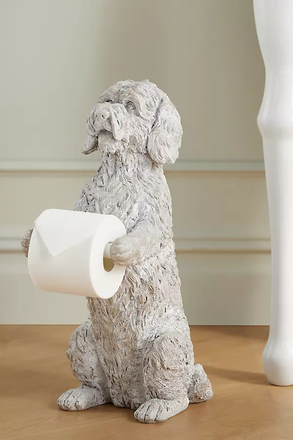 Doodle Dog Standing Toilet Paper Holder | Anthropologie (US)