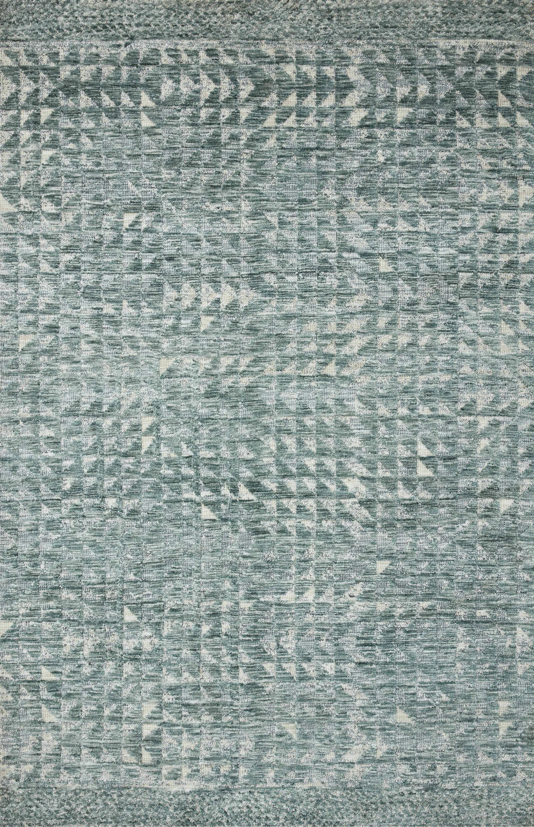 Yeshaia Machine Woven Polyester Mint/Gray Rug | Wayfair North America