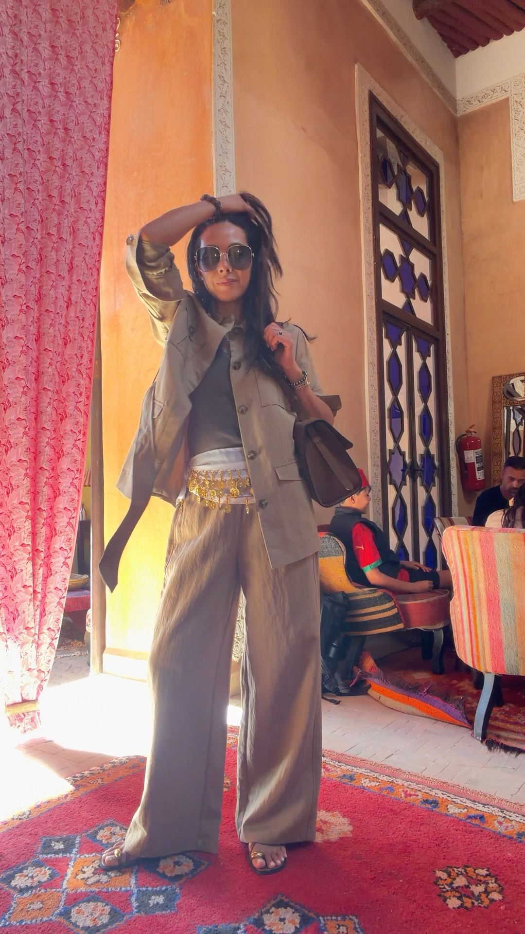 Wearing this utility chic jacket and trousers for a day in the desert 

#LTKuk #LTKeurope