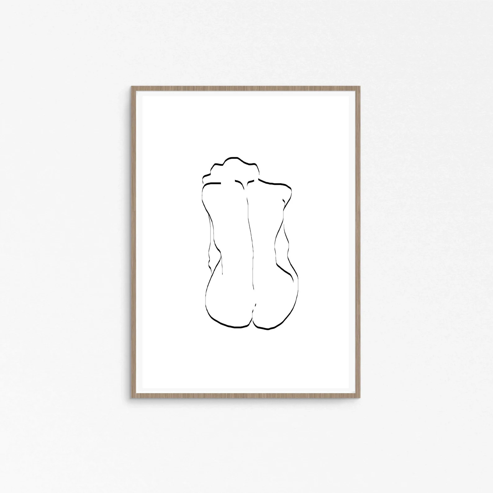 Nude Art, Black and White Prints, Nude Line Drawing, Figure Drawing, Nude Sketch, Printable, Line... | Etsy (US)
