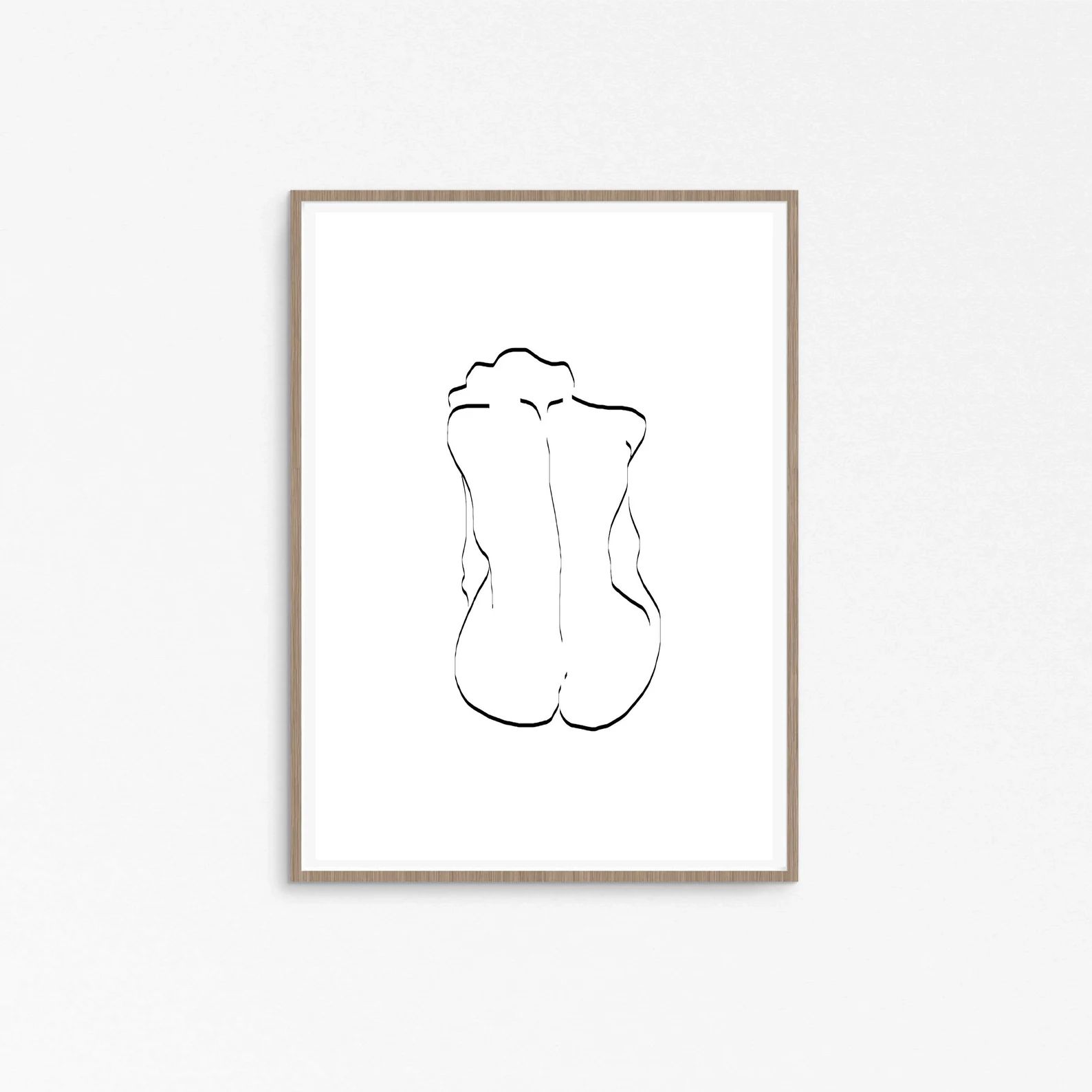Nude Art, Black and White Prints, Nude Line Drawing, Figure Drawing, Nude Sketch, Printable, Line... | Etsy (US)