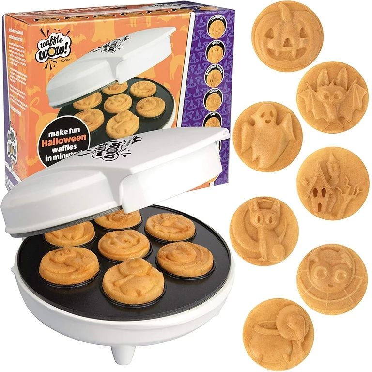 Halloween Mini Waffle Maker - 7 Different Spooky Designs - Make Breakfast Fun This Fall with Elec... | Walmart (US)