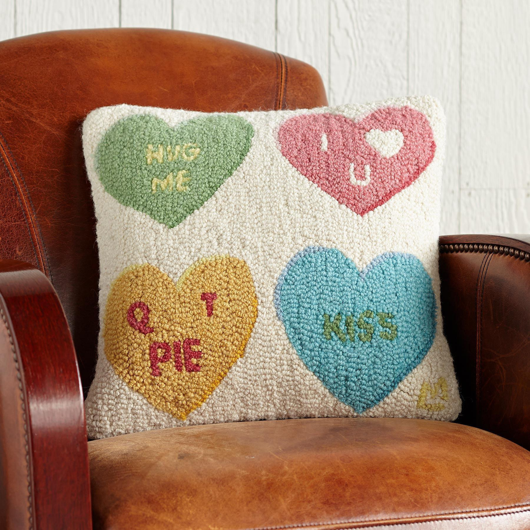 Candy Hearts Pillow | Sundance Catalog