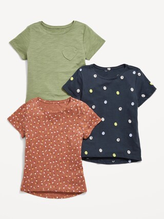Softest Short-Sleeve T-Shirt 3-Pack for Girls | Old Navy (US)
