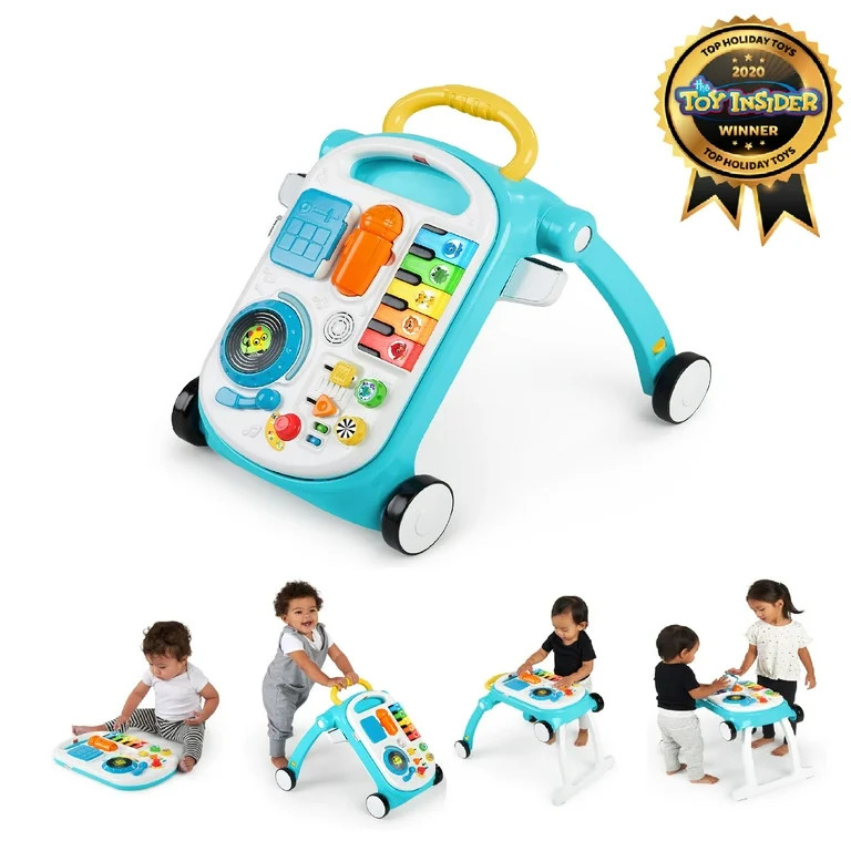 Baby Einstein Musical Mix ‘N roll 4-in-1 Push Walker, Activity Center, Toddler Table and Floor ... | Walmart (US)