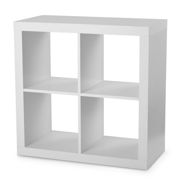 Better Homes & Gardens Square 4-Cube Organizer, White | Walmart (US)