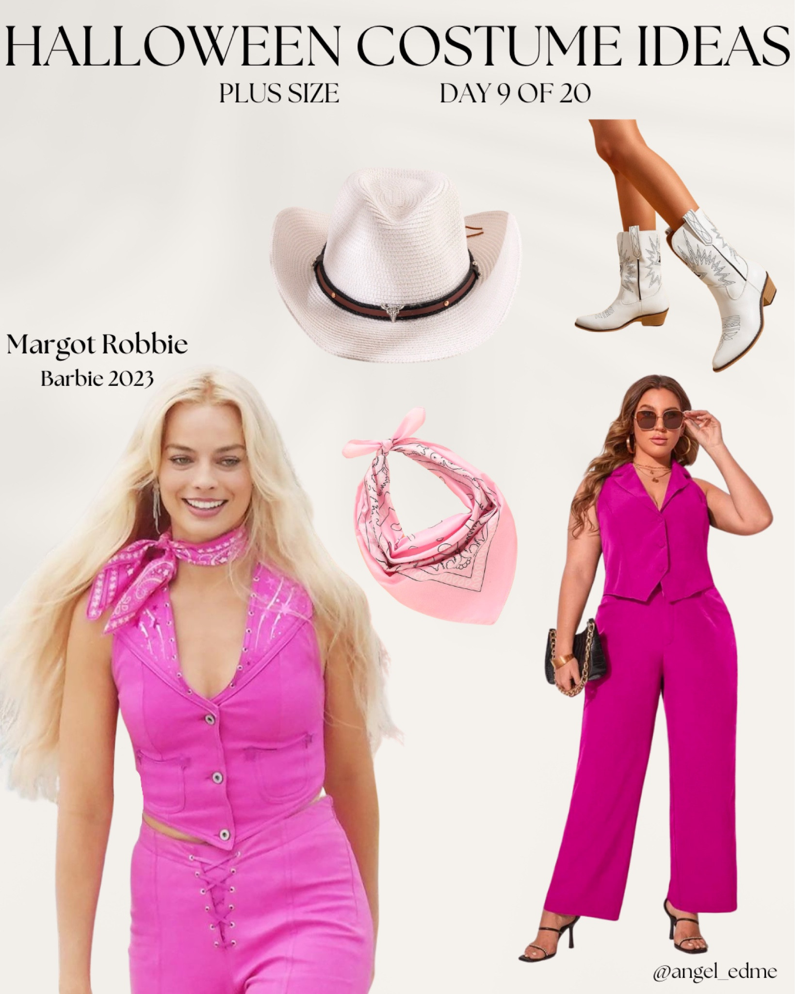 Plus size Halloween costume! We have a pink two piece set, cowboy hat, cowboy boots, and a pink bandana. Such a cute and trendy look for Halloween 




#plussize
#falloutfits
#Halloween 
#costume
#trendy

#LTKunder100 #LTKcurves #LTKHalloween