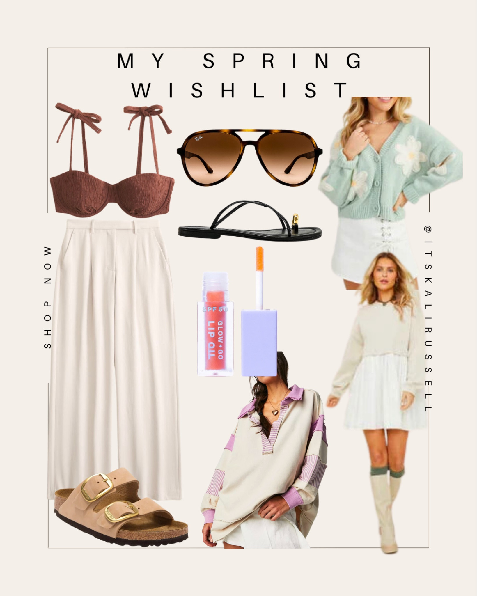 What’s in my cart- my spring wishlist! 
#swimwear #sunglasses #sandals 

#LTKshoecrush #LTKswim #LTKfindsunder100