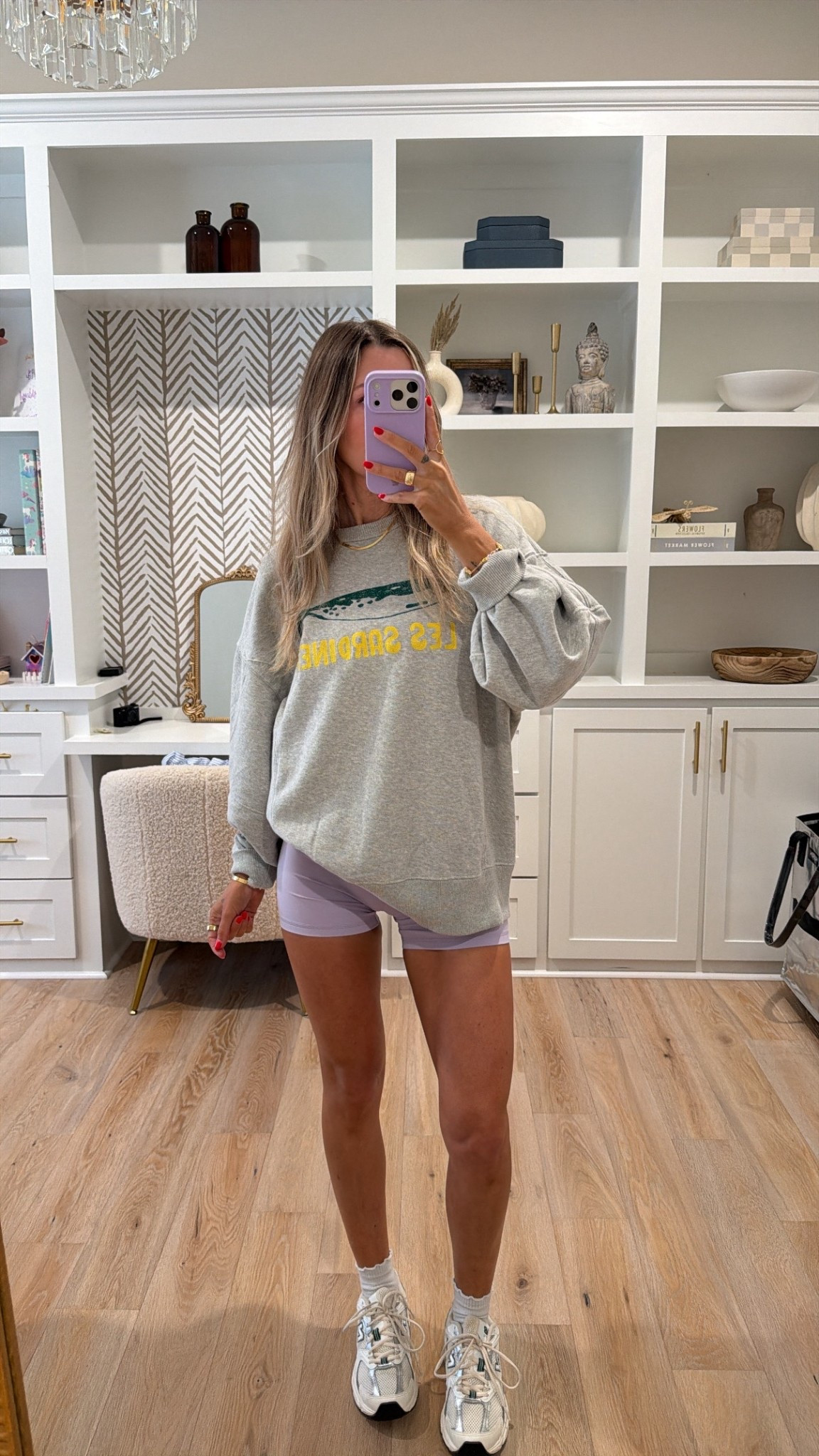 OOTD ☀️ S sweatshirt, XS shorts (could also wear a S)

#LTKootd