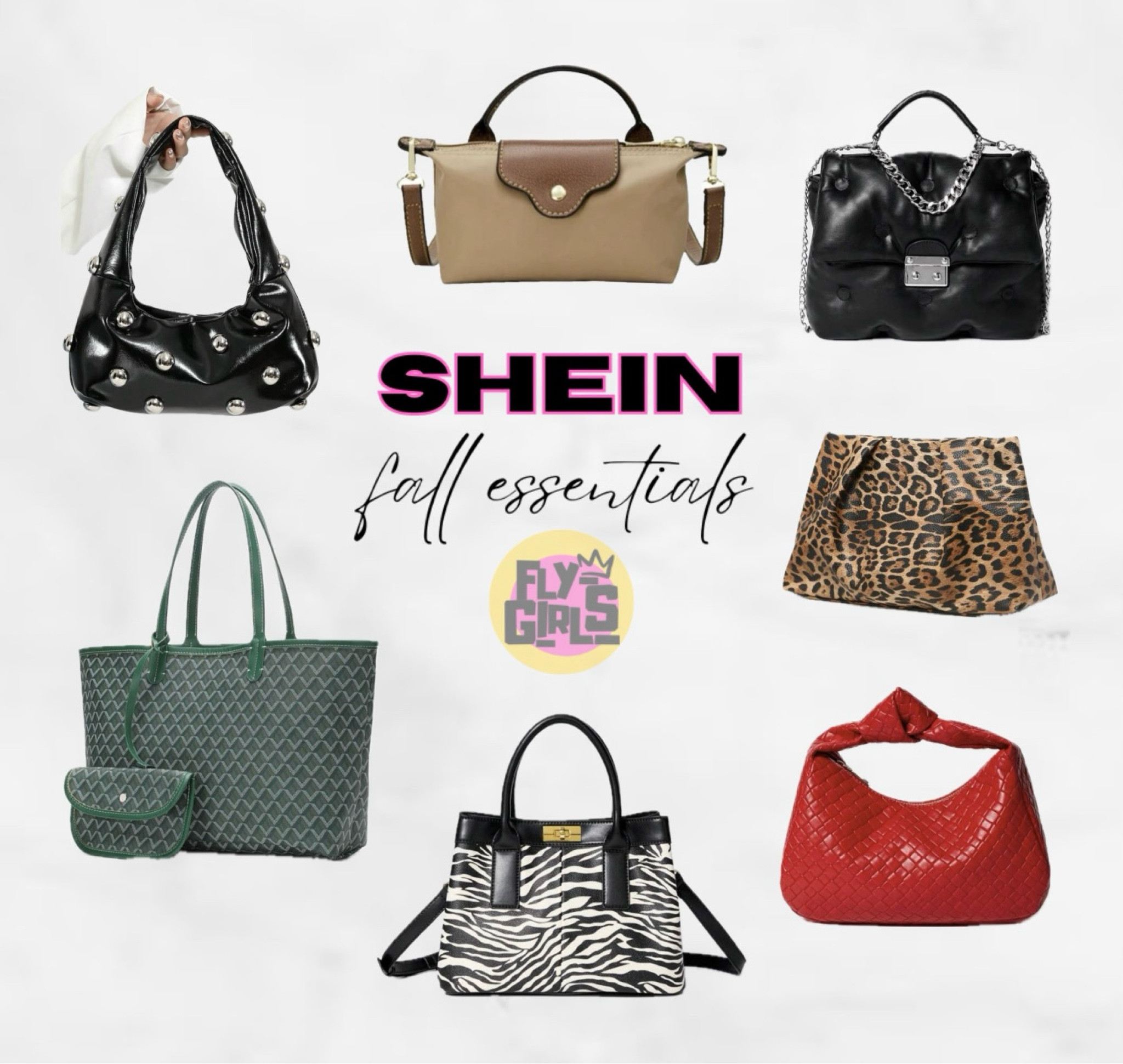 Shein Fall Essentials | Handbag Edition 🤍

shein, shein handbags, fall handbags, purses, designer purses, designer inspired, style inspiration, animal print

#LTKItBag #LTKSeasonal #LTKFindsUnder50