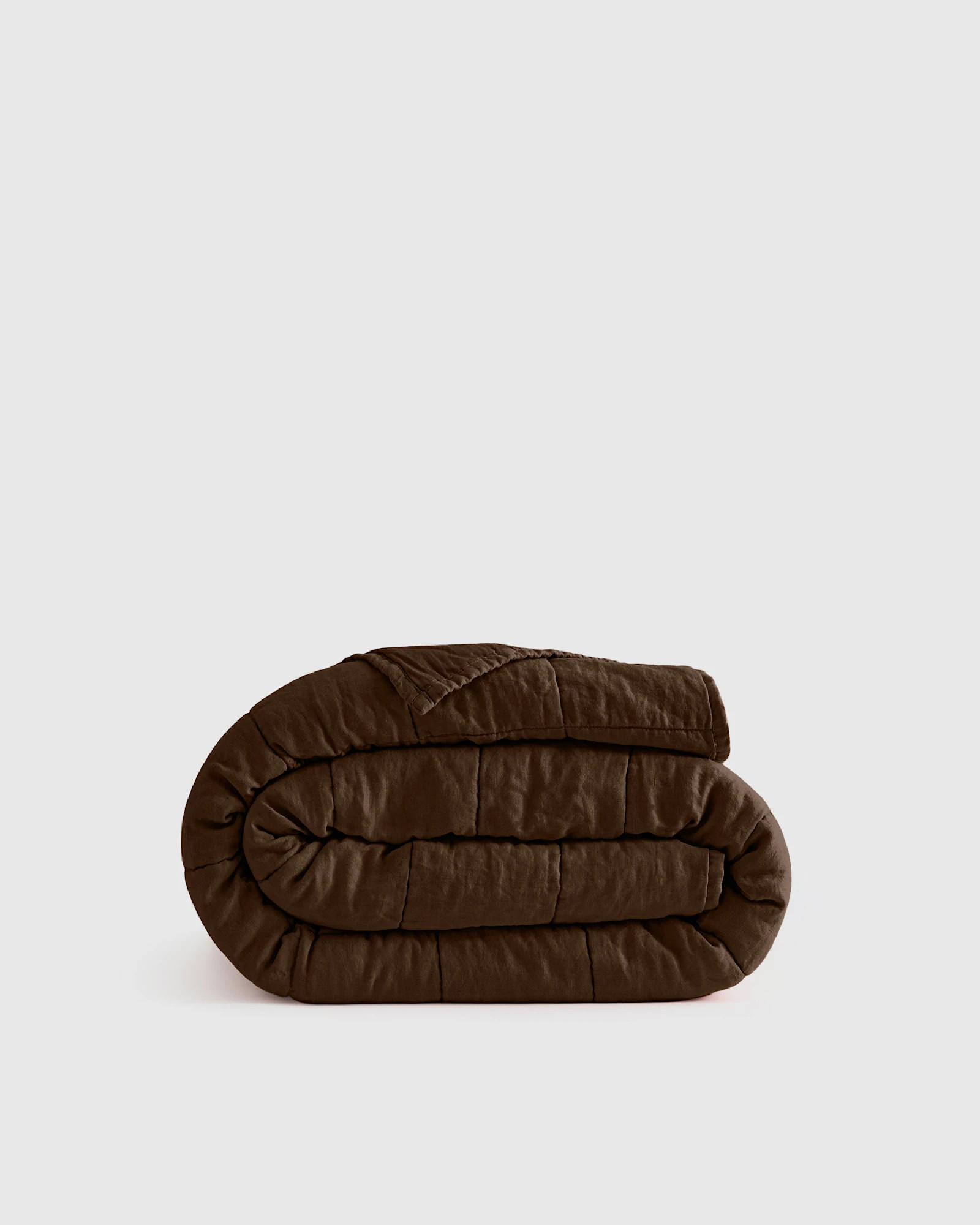 Lightweight European Linen Box Quilt | Quince