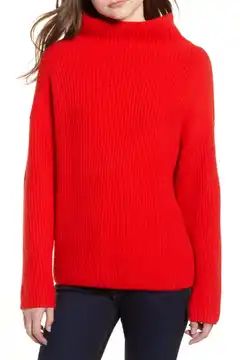 Rib Funnel Neck Sweater | Nordstrom