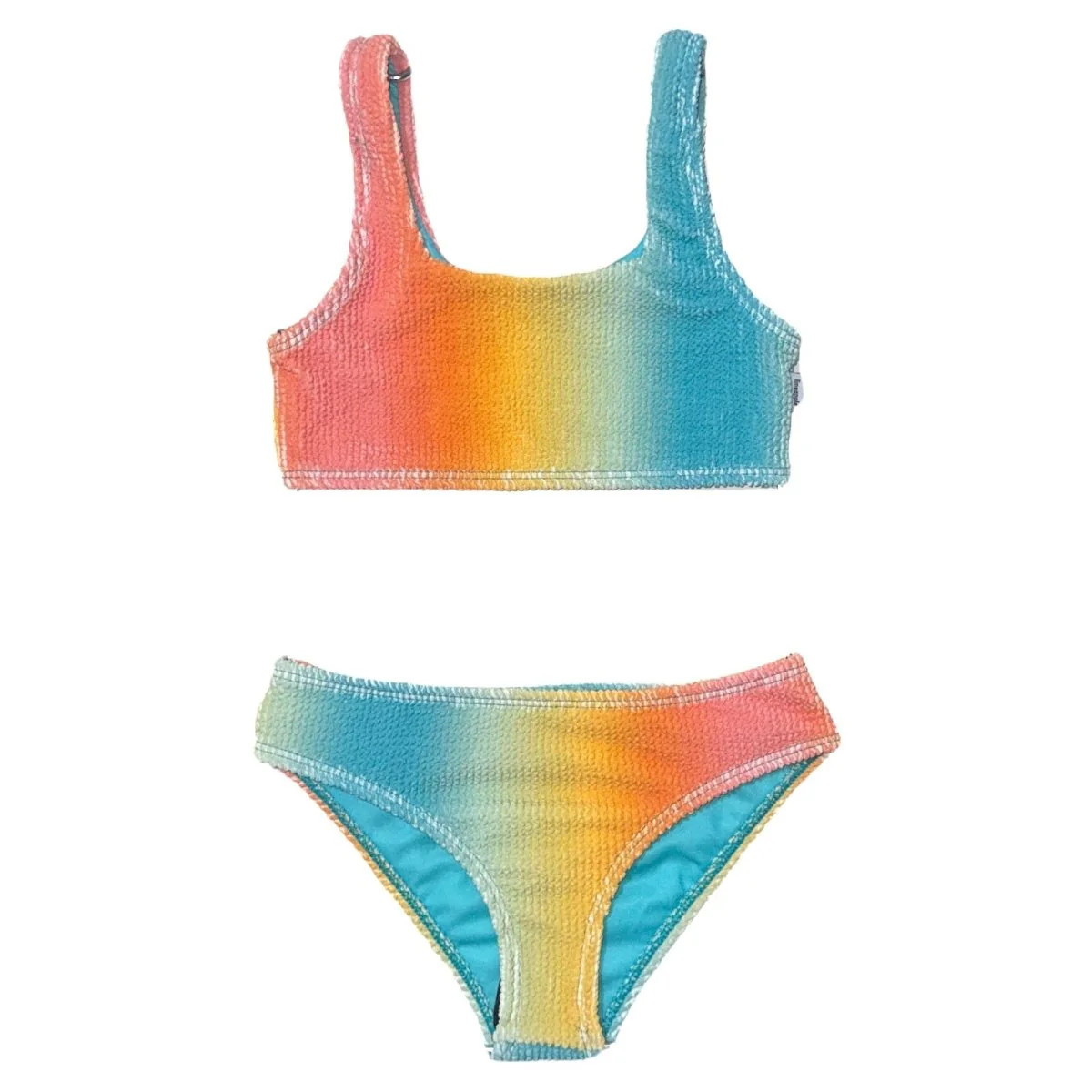 FAY RAINBOW TWO PIECE BIKINI 10 / MULTI | Mini Dreamers 