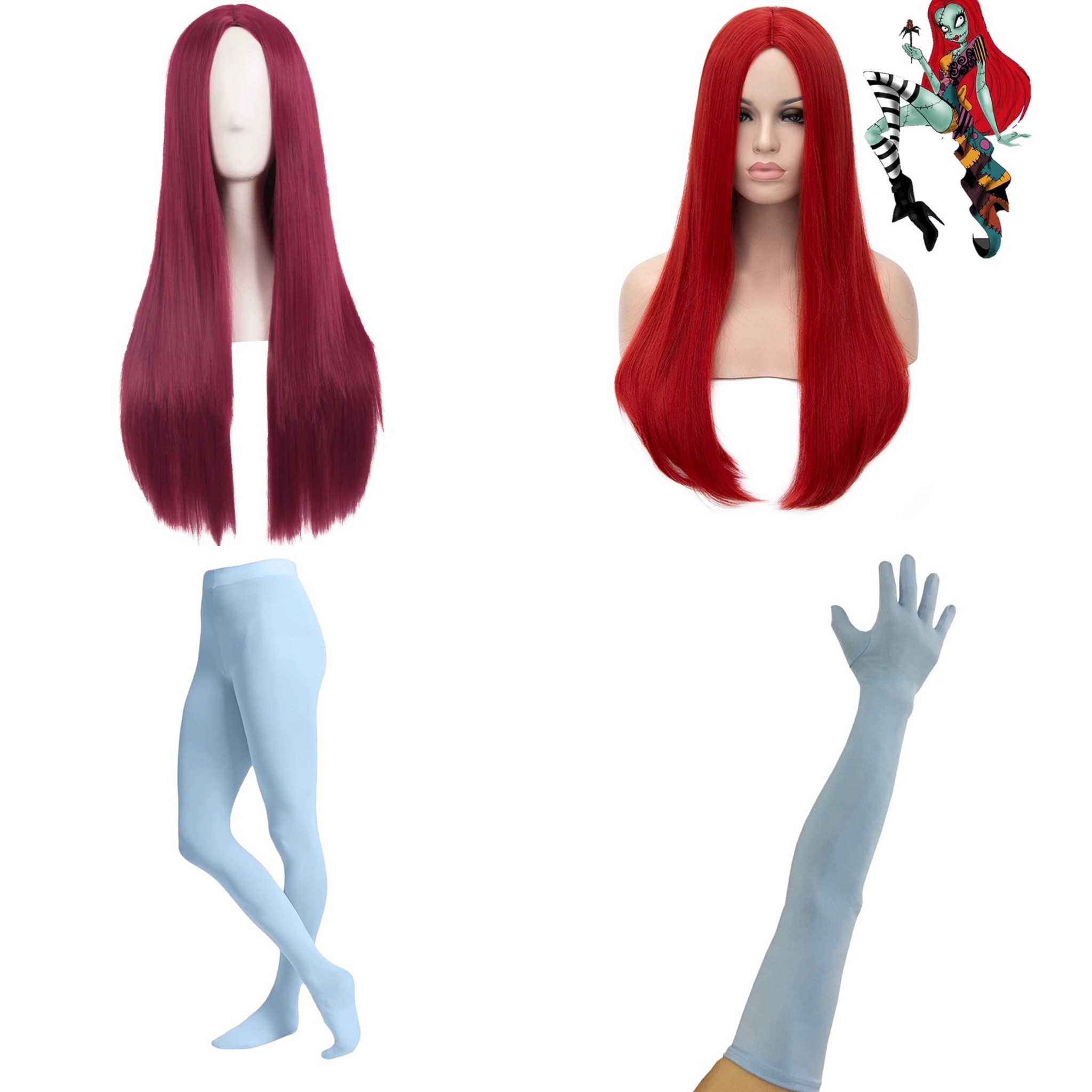 Halloween. Costume. Red Wig. Leggings. Gloves. Jack Skellington. Sally. A Nightmare Before Christmas. Jack and Sally Costume. Accessories. Sally Accessories. Halloween Costume Ideas. Red Wig. Red Hair. Long Wig  

#LTKHalloween #LTKHoliday #LTKbeauty