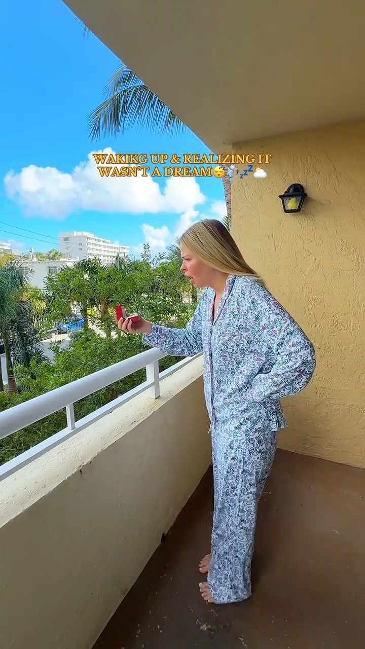 will become my whole personality now😅💍 linking my roller rabbit pajama set! 💤 #engaged #morningroutine #sunrise #engagement #fianceera

#LTKGiftGuide #LTKdayinmylife #LTKmorningroutine