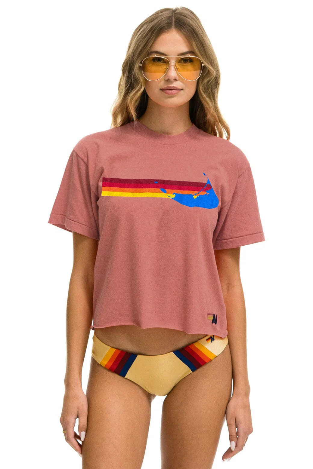 NANTUCKET 2025 BOYFRIEND TEE - SALMON | Aviator Nation