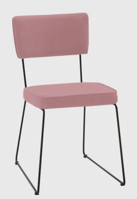 Cadeira Roma Aço Tecido Daf Coral | Dafiti BR