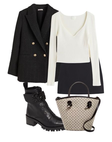 outfit inspo, blazer style, monochrome outfit, neutral style, neutral tones, minimal style, transition outfit, fall outfit, skirt, boots 

#LTKstyletip #LTKSeasonal