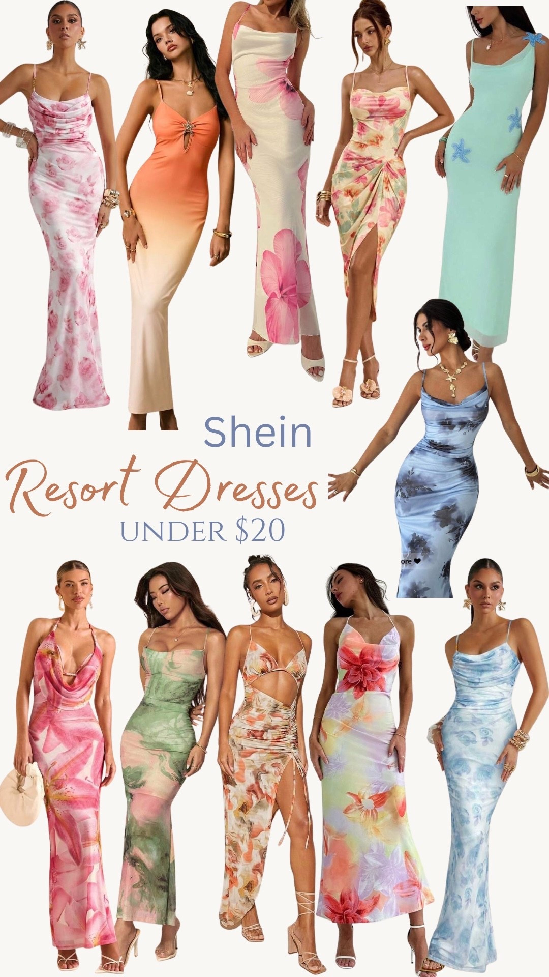 Resort Dresses under $20 from SHEIN 

#LTKgrwm #LTKWedding #LTKootd