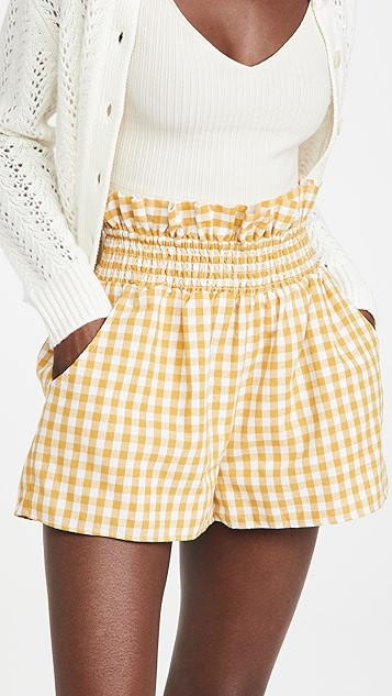 Gingham Print Shorts | Shopbop