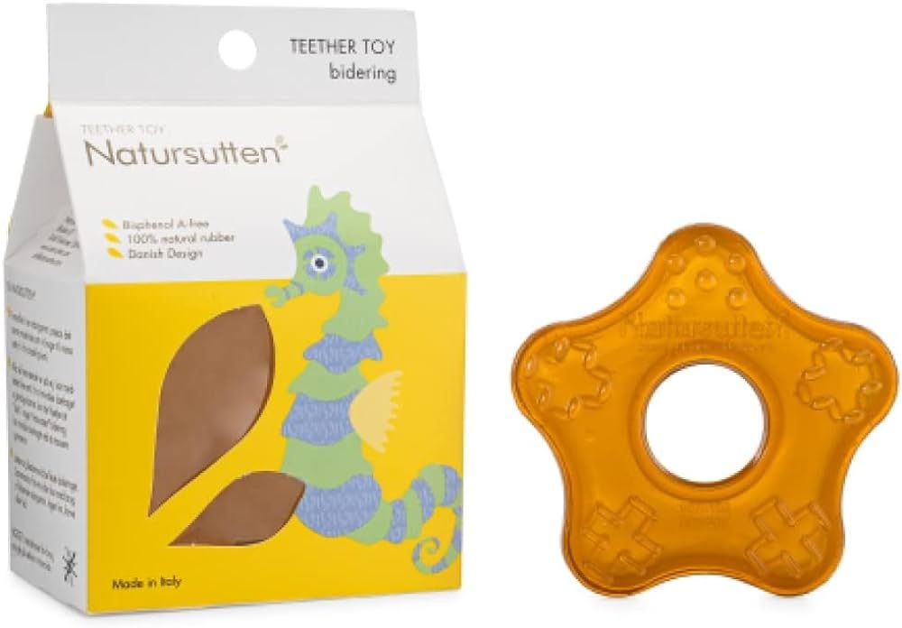 Natursutten Starfish Teether - Baby Teething Toys - Eco-Friendly Natural Rubber, PVC & 100% BPA-F... | Amazon (US)
